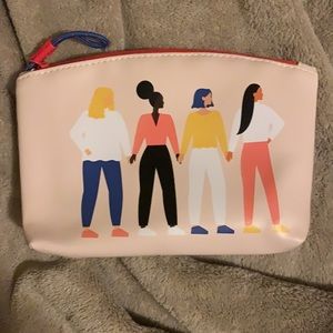 A makeup glam bag